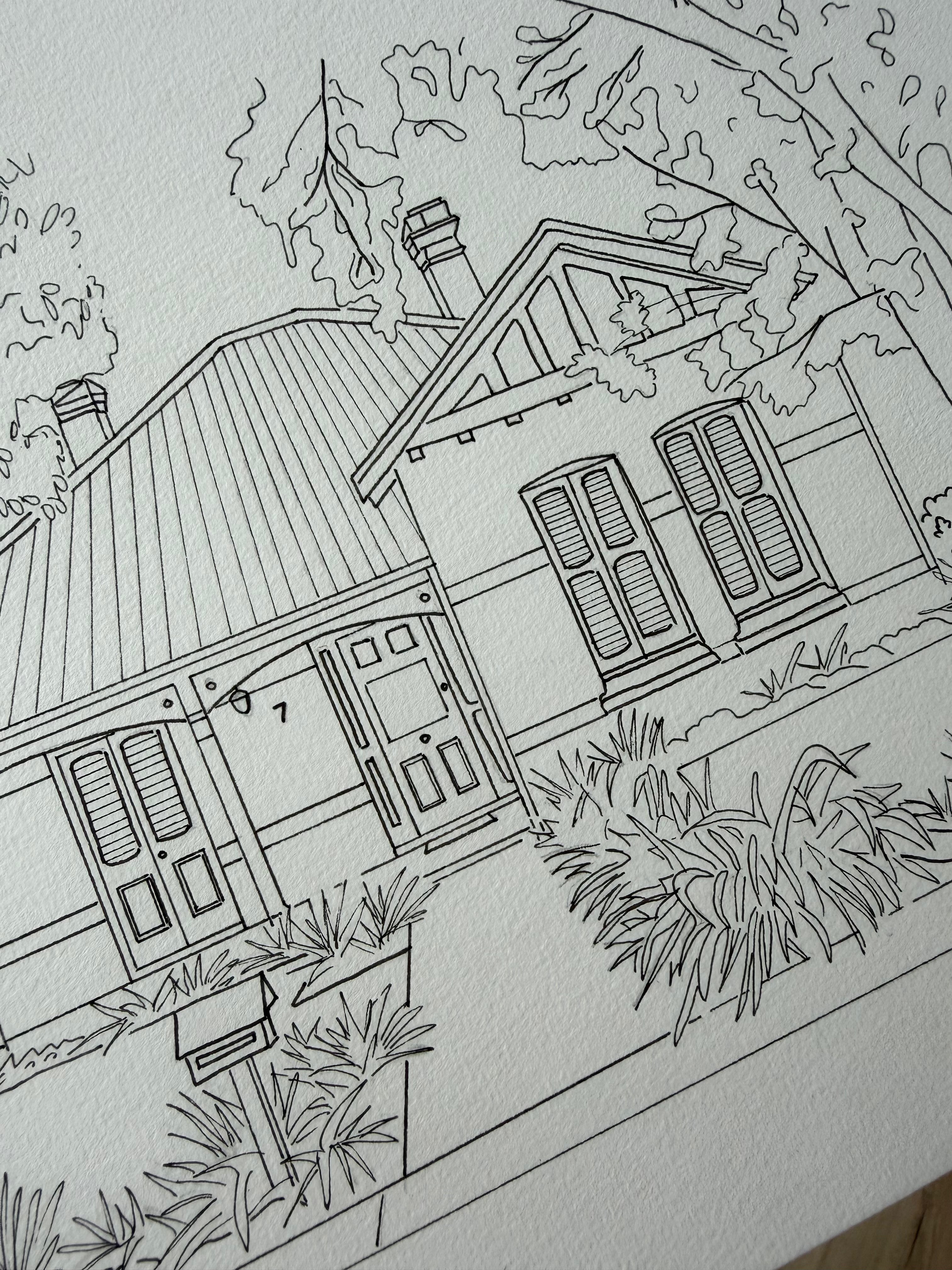 Custom 'Places You Love' Sketch