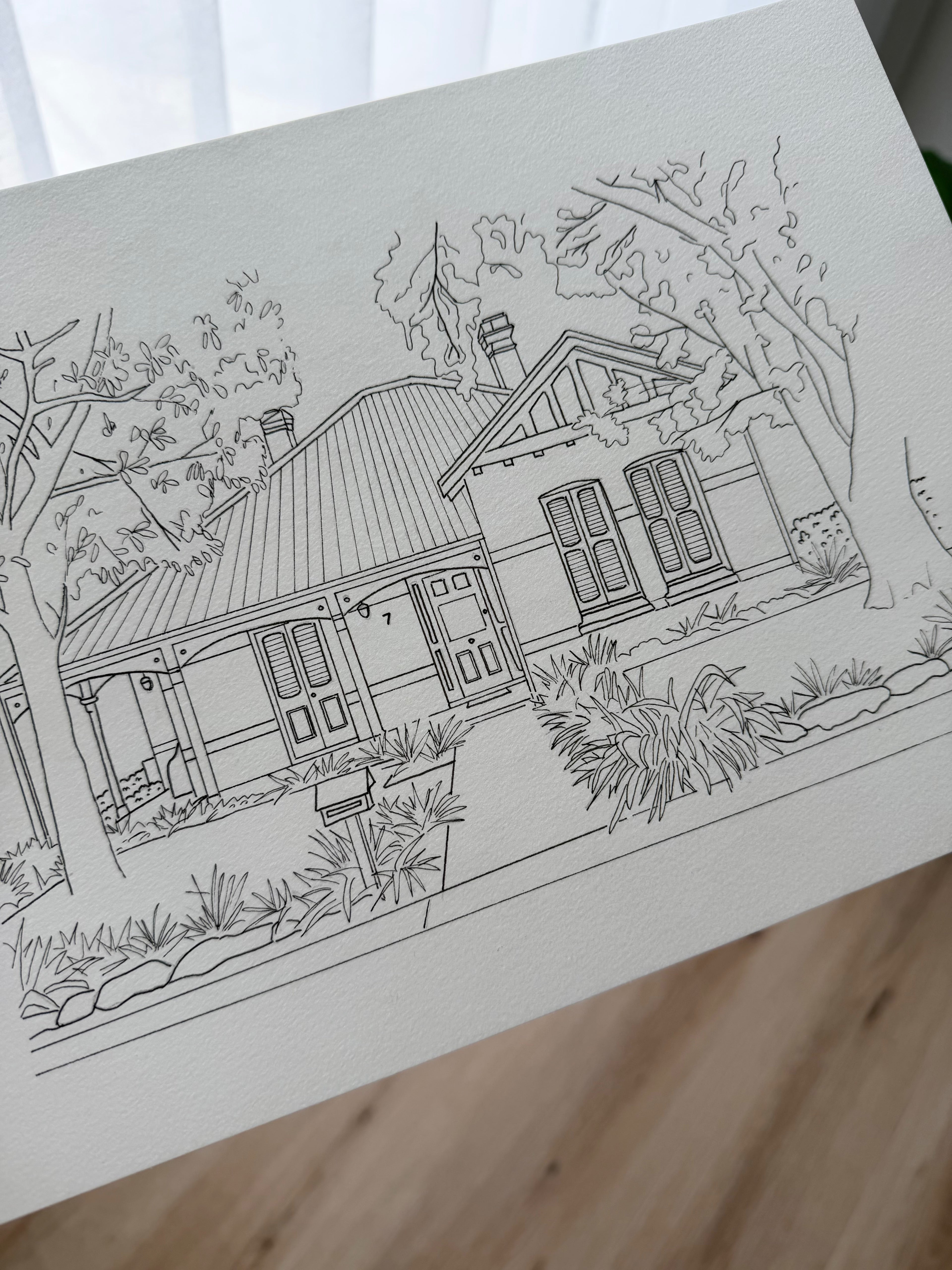 Custom 'Places You Love' Sketch
